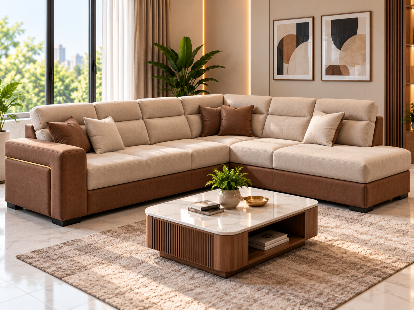 Corner Sofa in Venjaramood — Bismi Enterprises